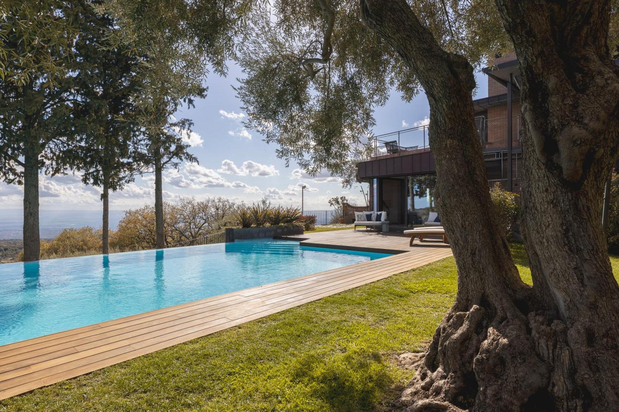 Scialaj Villa Di Lusso Sull'Etna Con Piscina E Vista Mare Ragalna Экстерьер фото